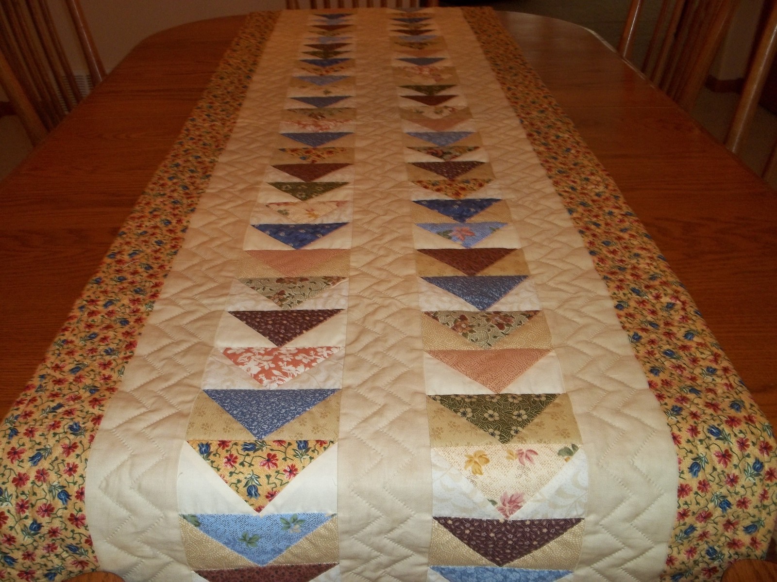 Table Runner/Bed Runner, Handcrafted and Hand Quilted, 25