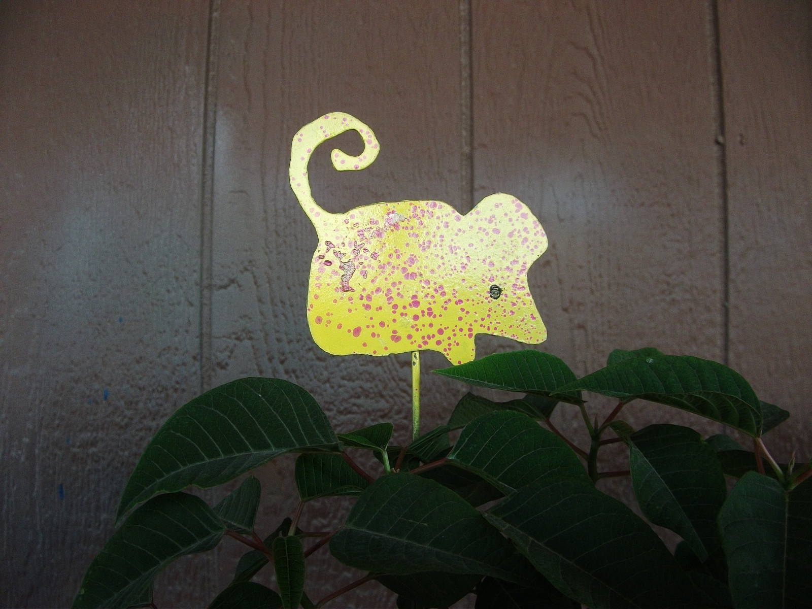 Mouse Plant Yard Garden Stake Handmade from Scrap metal 3