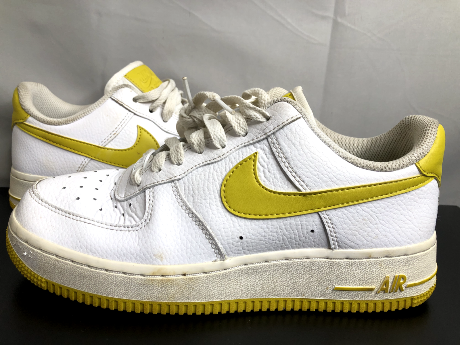 靴 NIKE AIR FORCE 1 LOW WHITE YELLOW OCHRE Nike Air Force 1 Low White Yellow Ochre Men's - AJ7280-101 - US