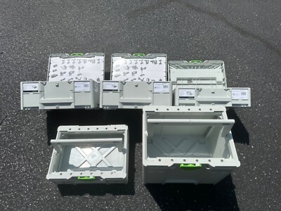 Festool SYS 3 Systainers: Five Total, M 137, M 187(2ea), ToolboxTB M137, TB M337