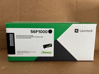 Lexmark 56F1000 Black High Yield Toner - NEW FACTORY SEALED - SHIPS FREE!