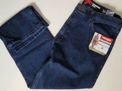 New Wrangler Performance Series Regular Fit Comfort Flex Waistband Jean Mens