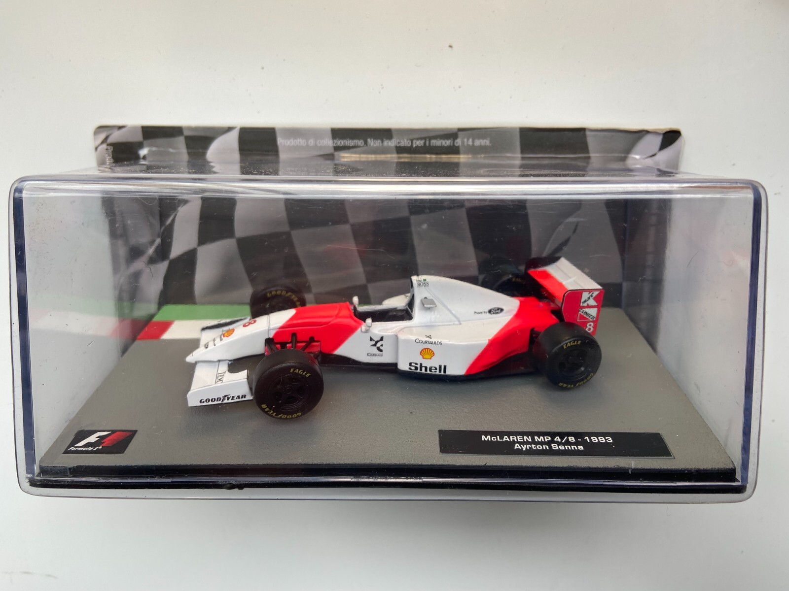 AYRTON SENNA MCLAREN MP4/8 1993 (SCALE 1:43) FORMULA 1 CAR