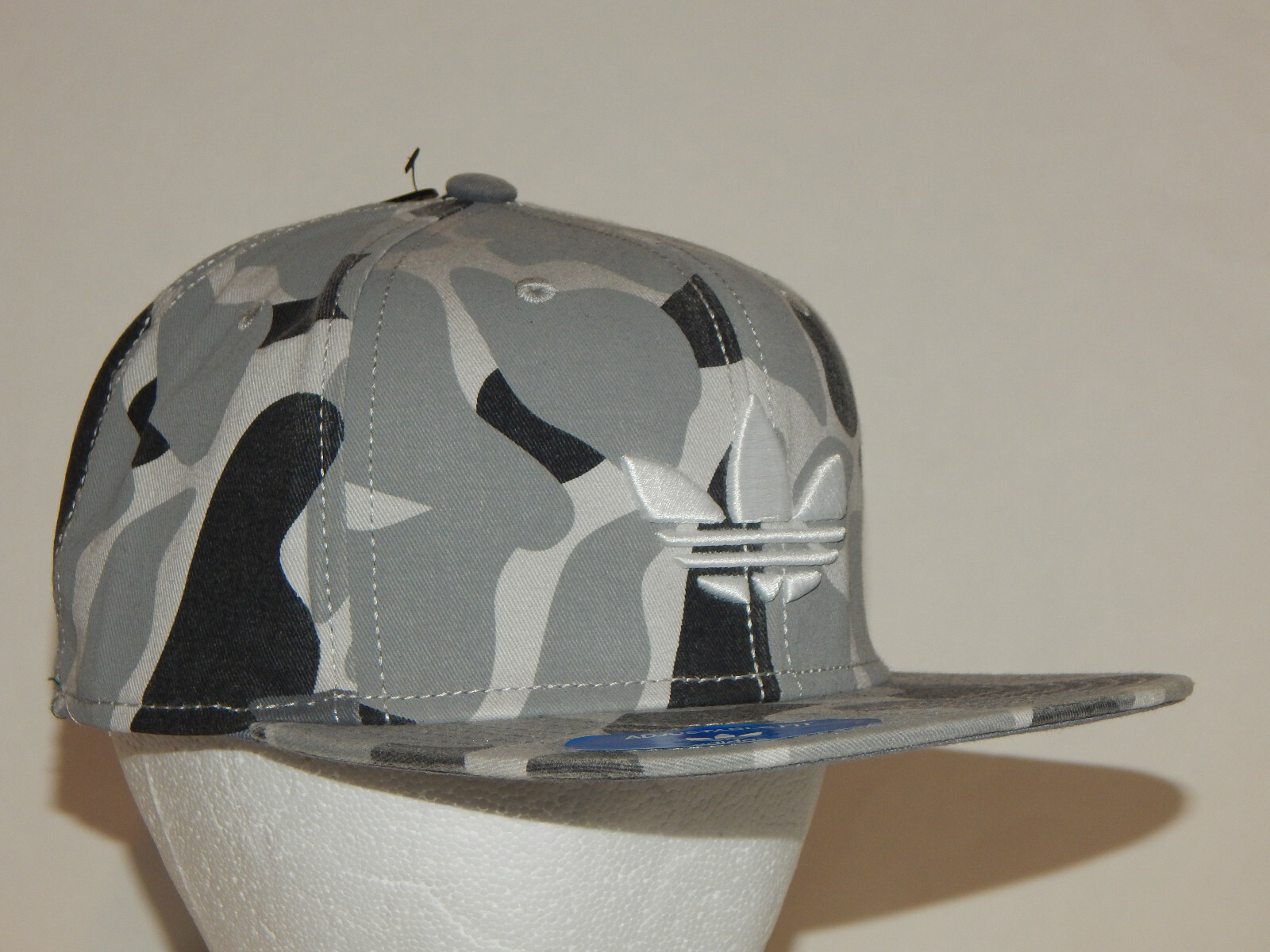 adidas trefoil camo strapback hat