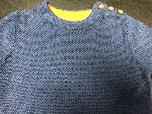 Mini Boden Boy’s Size 5/6 Navy Cotton Sweater Great Condition
