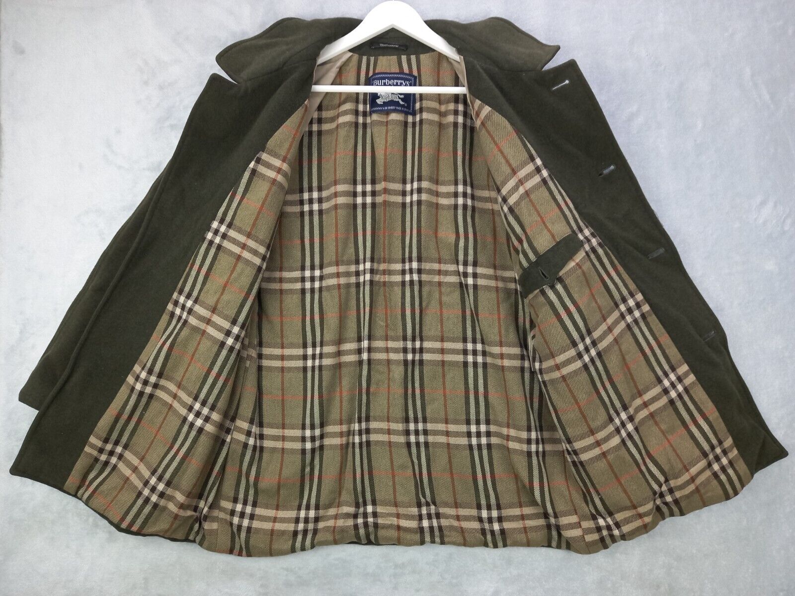 Vintage Burberry Coat Winter Jacket 80s Wool Overcoat Men Vintage Burberry Coat Winter Jacket 80s Wool Overcoat Men