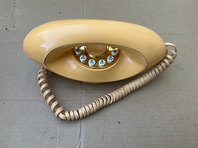 Vintage Genie Phone Peach Push Button American Telecommunications Used See Disc.