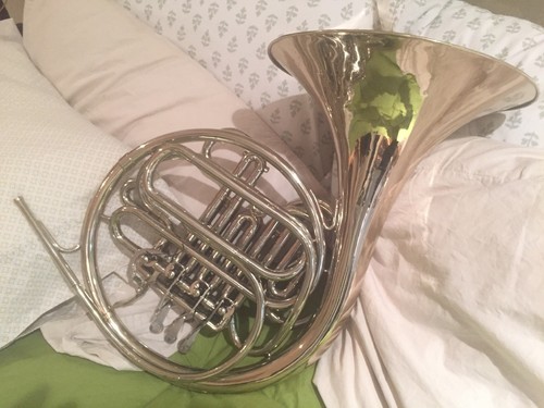 Nickel F.E. Olds Double French Horn Fullerton, Calif