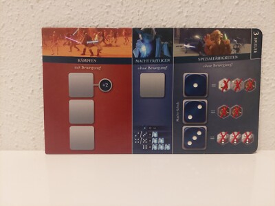 STAR WARS Angriff der Klonkrieger Kosmos Brettspiel: Fähigkeiten Tableaus