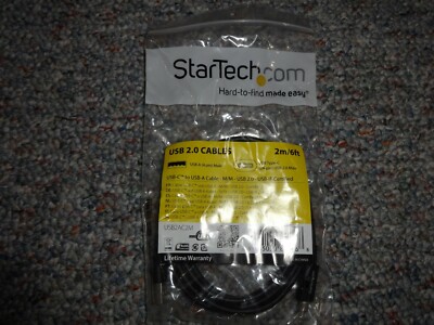 STARTECH USB-C to USB-A Cable M/M  2 m (6 ft.) USB 2.0 USB-IF Certified USB2AC2M