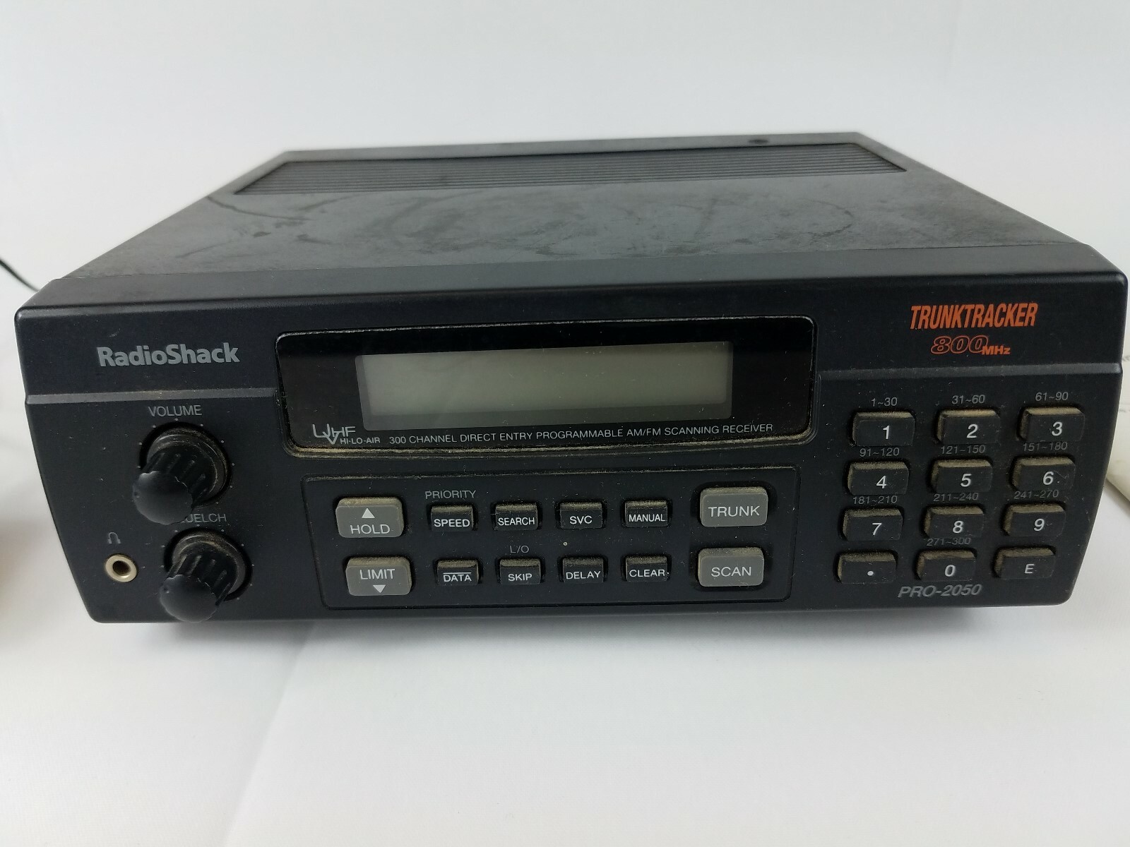 Radio Shack Pro-2050 Trunk Tracker Scanner 800mhz With Power Supply And Manual