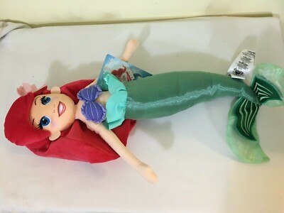 NWT Disney Store Ariel Plush 18'' H doll toy The Little Mermaid Princess