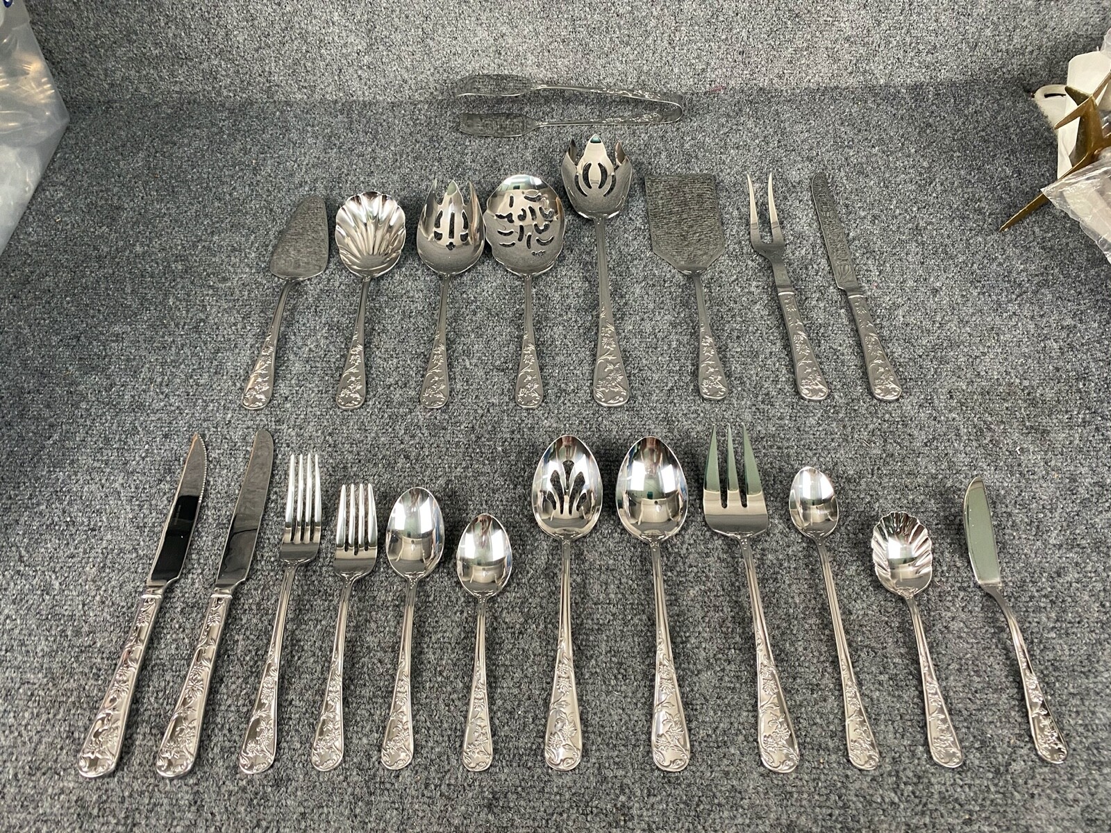 USA製　REED&BARTON ステンレスカトラリー44本　リード＆バートン Reed & Barton Parisian 1887 Silver Plate Dinner Forks