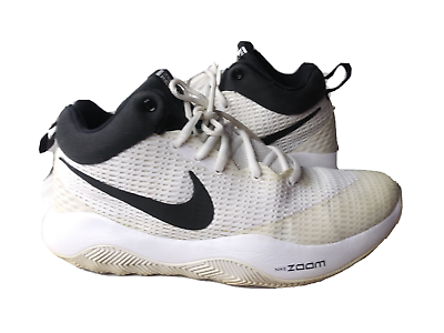 Nike Mens Zoom Rev TB Basketball Shoes Sneakers White Black 922048 100 Size 9.5