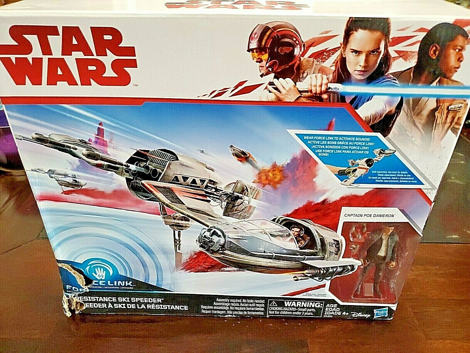 Star Wars Force Link Resistance Ski Speeder and Captain Poe Dameron Figure  NEW! | eBay
