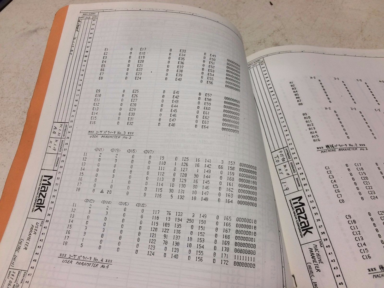 Mazak QT15N/18N Electrical Circuit Diagram Manual Set # 34106KB