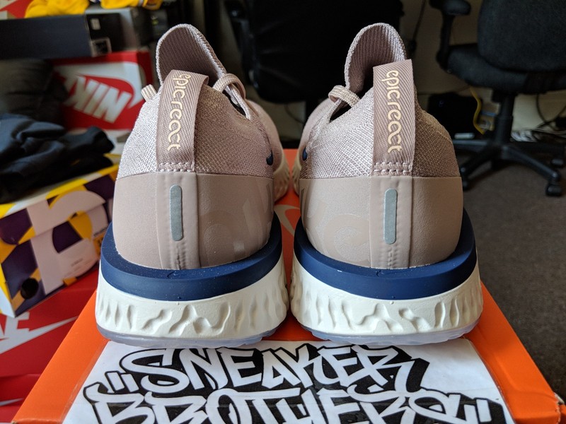 nike epic react flyknit diffused taupe