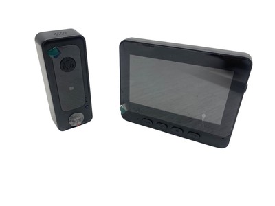 Timbre inalámbrico VINGVO Y34674 1080P con cámara negro