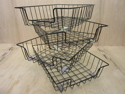 Desk & Drawer Organizers - Wire Baskets Desk