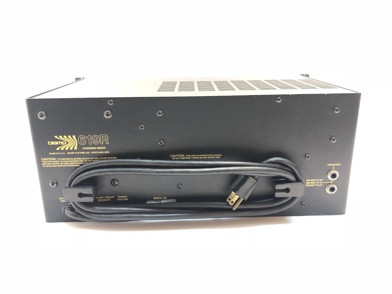 Biamp 619 Powered Mixer Amp Vintage USA Made Amplifier Tuner Rare