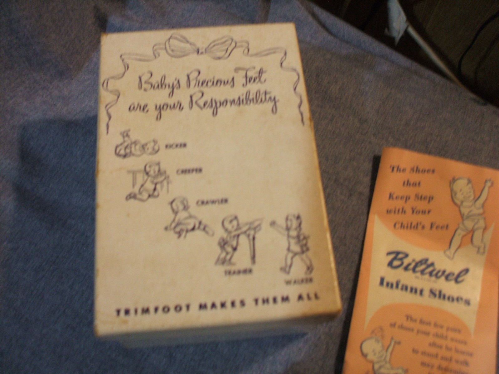 Trimfoot Baby - Blue Shoes for Baby 1950s or earlier