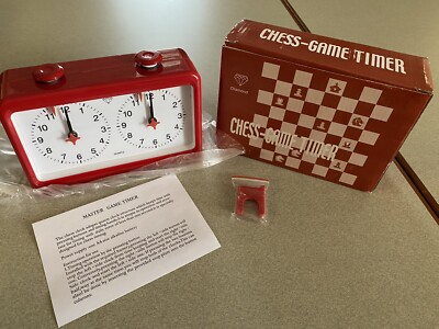 Diamond Toys Quartz Analog Chess Game Clock Timer Battery Operated
