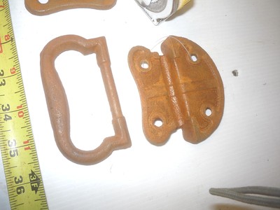 2  NEW  OLD  WOOD TRUNK TOOL BOX  CELLAR  DOOR & DRAWER HANDLE PULL