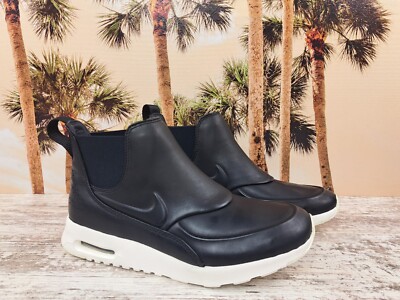 Nike Air Max Thea Mid Black White Shoes Boots 859550 001 Women's Size 8 NEW