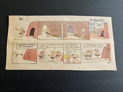 Johnny's - ❁⃘りり❁⃘ 03 B.C. by Johnny Hart Lot of 25 Sunday Third Page Comic