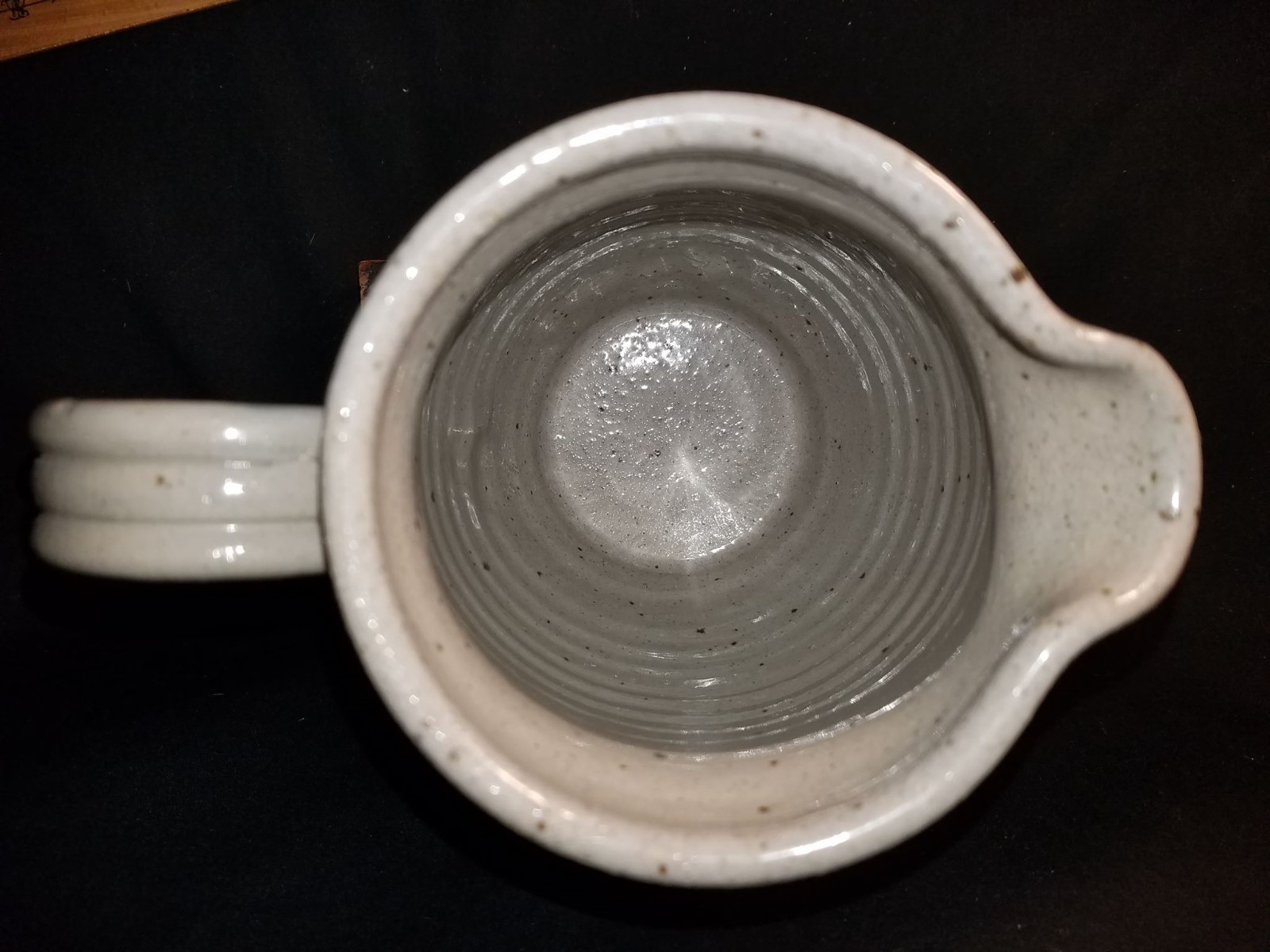 Pitcher Cream Milk Juice Stoneware Handmade Lakewood Est 1889 Signed