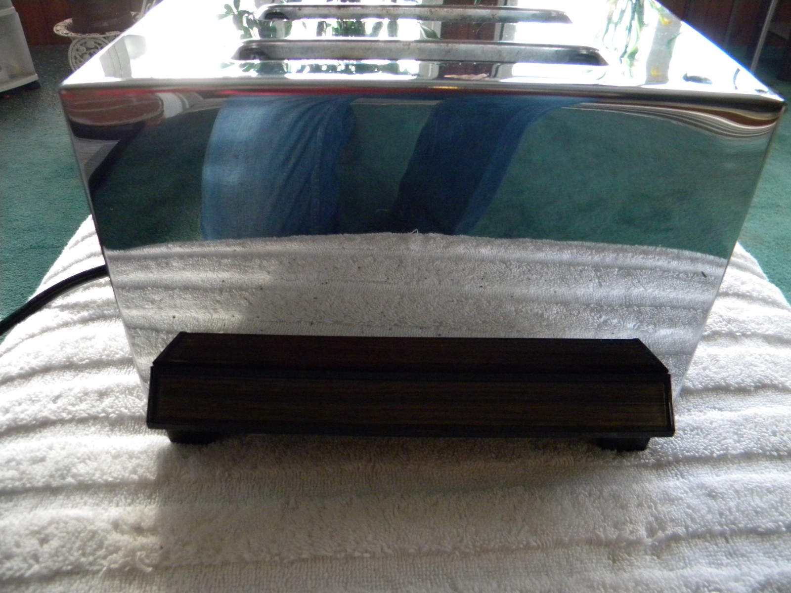 GENERAL ELECTRIC toaster vlntage 4 slice wood grain