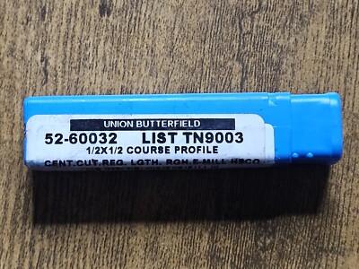 Union Butterfield 1/2'' x1/2''Course Profile Roughing End Mill Center Cut 52-60032
