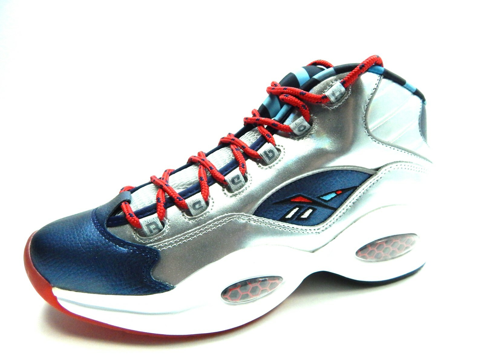 シューズ(男性用) Reebok Question Mid Iverson X Harden REEBOK QUESTION MID IVERSON X HARDEN SILVER FZ1366 MEN SHOES