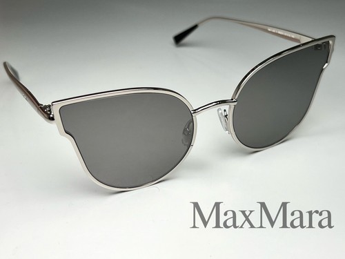 New MAX MARA Women's Sunglasses Cat Eye MM ILDE III Silver