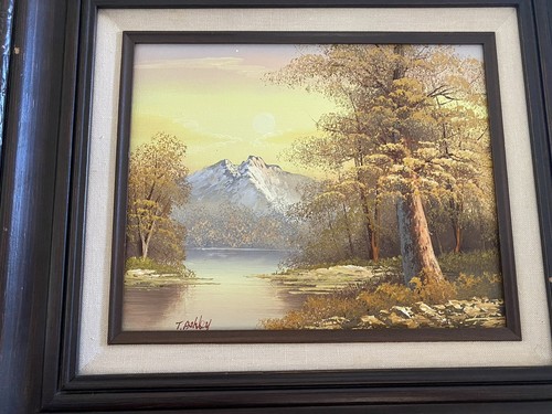 油彩画　8号　Love and peace Original Paris Oil Painting Eiffel Tower Painting Spring