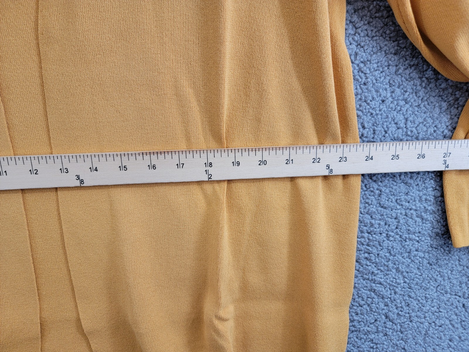 Kasper Open-Front Long-Sleeve Sweater Women's Large Gold Signature Solid - Picture 7 of 17