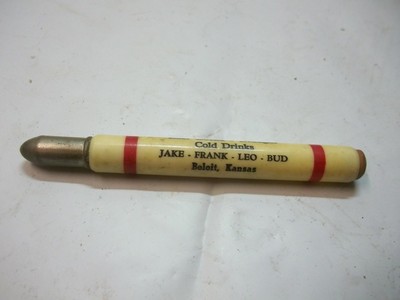 Old Bullet Pencil Gold Coast Tavern Beloit Kansas Jake Frank Leo Bud