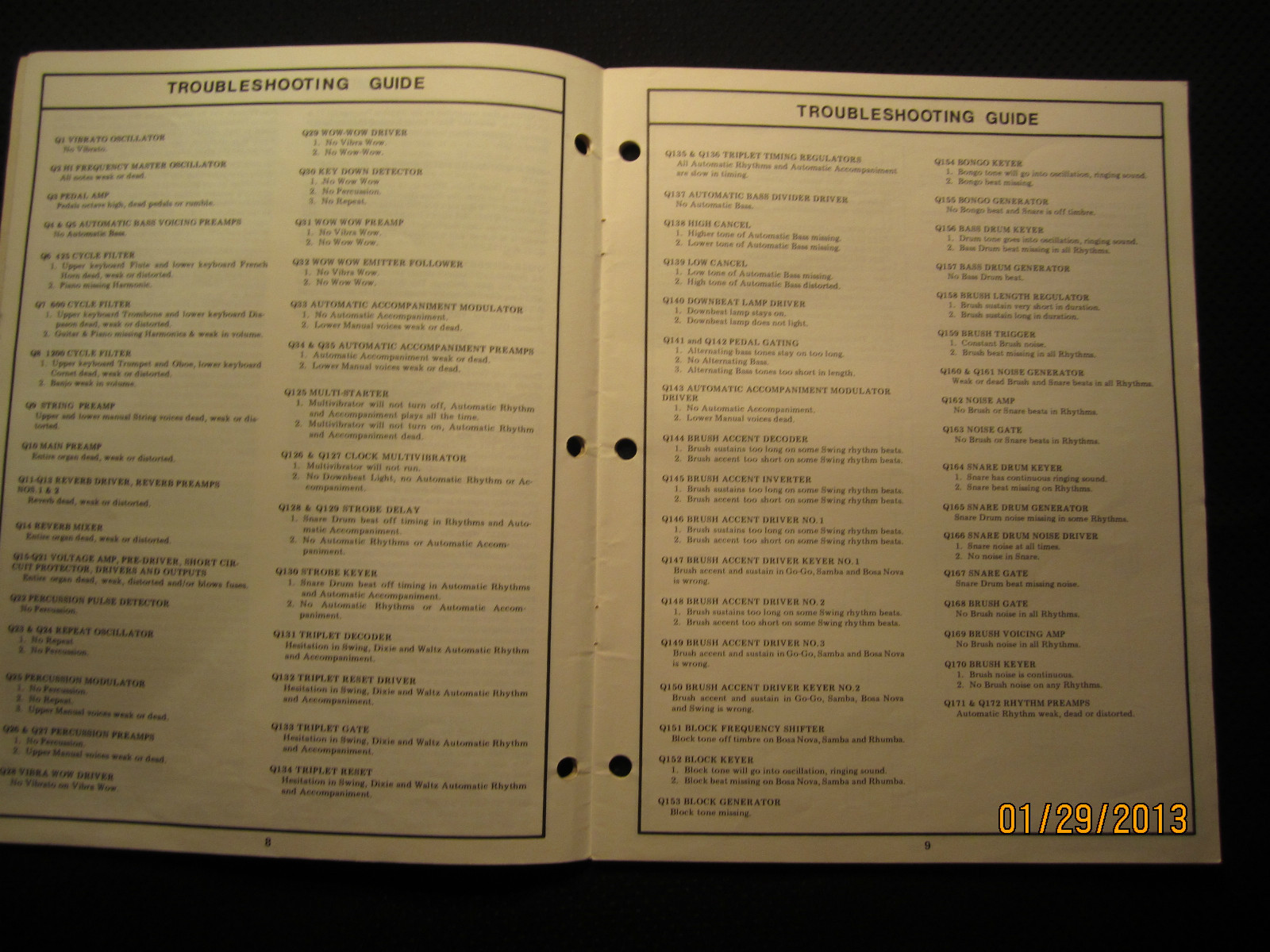 Lowrey Organ ICG-1 The Genie Service Manual Schematics Parts List FACTORY OEM