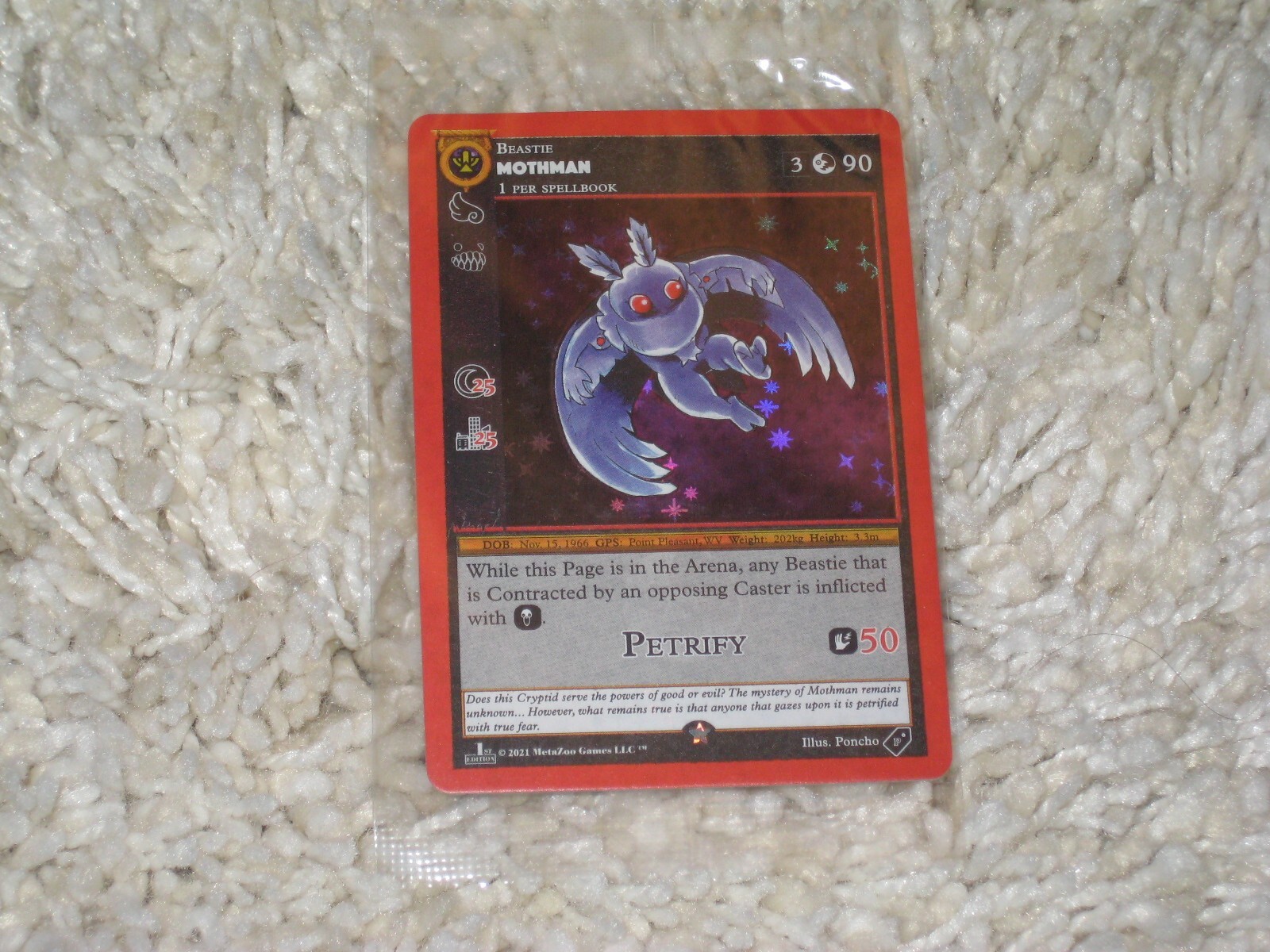 Mothman holo 1st edition PSA10 モスマン Auction Prices Realized Tcg Cards 2021 METAZOO CRYPTID