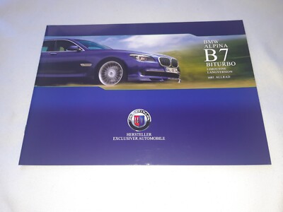 2010 BMW Alpina B7 BITURBO Limousine Prospekt Brochure Catalog 16 Seiten RAR  M