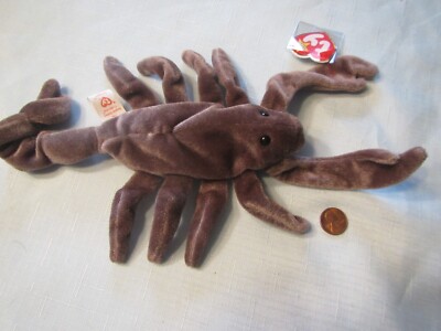 TY ORIGINAL ERROR 1997/1998 BEANIE BABIES SCORPION The STINGER Plush Toy