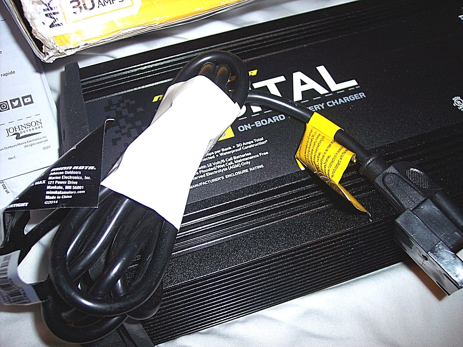 Minn Kota MK-330D 12V Battery Charger Onboard Minnkota Battery Charger Cost $330