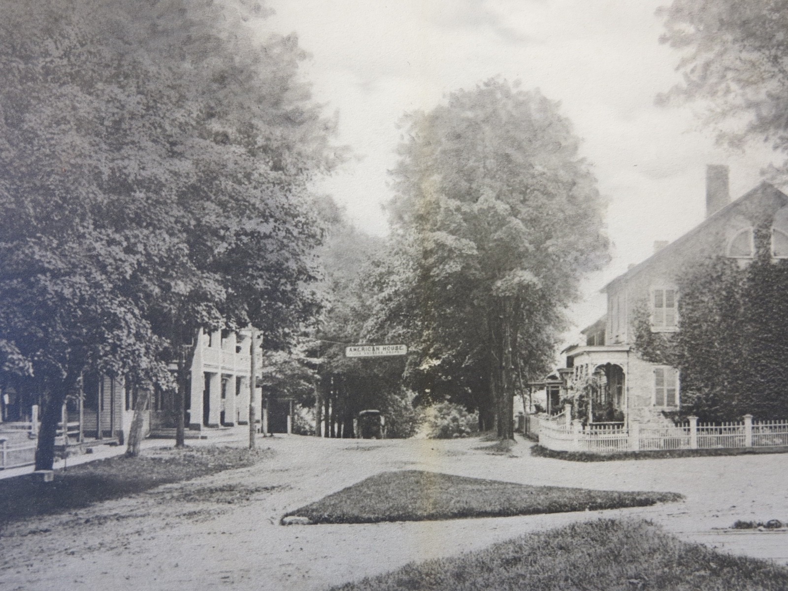 c.1870s original antique photograph Hope NJ American House photo New Jersey