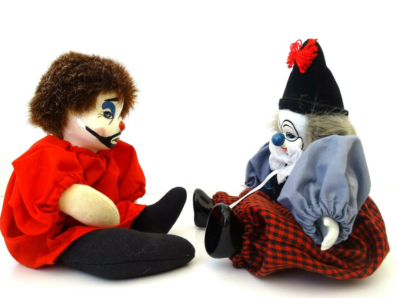 Clown Doll Costume Porcelain Sand Bag Body 9