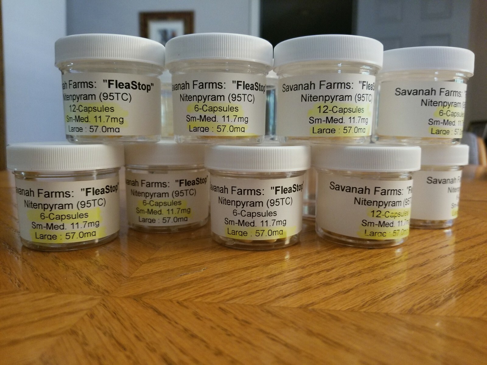 Savanah's Pets brand FleaStop (generic Capstar) for dogs and cats 1.00 per dose