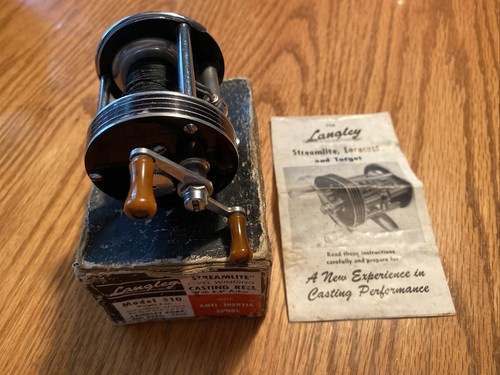 Vintage LANGLEY Streamlite Model 310 KC Level Winding Vintage LANGLEY Streamlite Model 310 KC Level Winding
