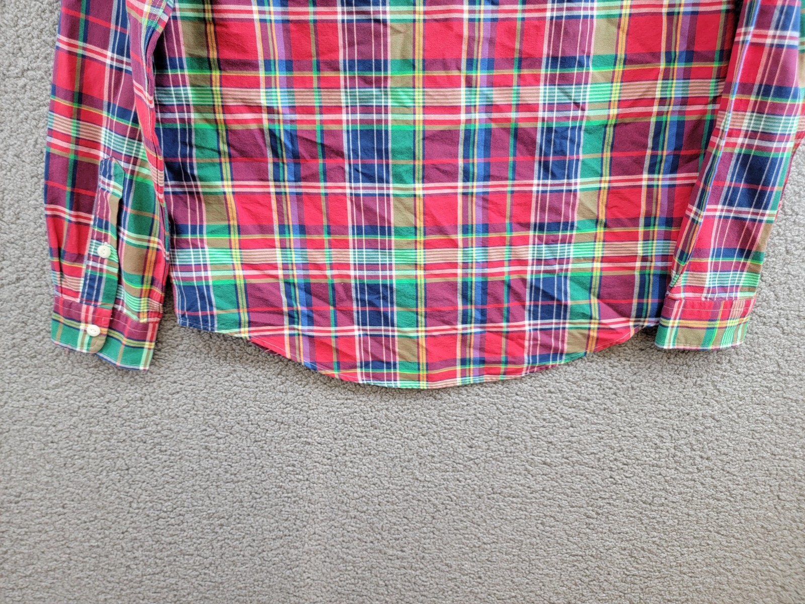 Polo Ralph Lauren Classic Fit Plaid Oxford Workshirt Men's M Multicolor - Picture 14 of 19