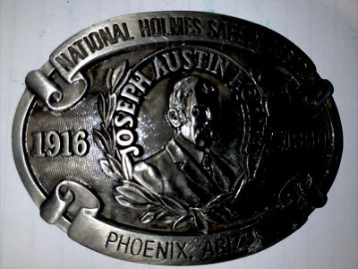 New Vintage 1990 Belt Buckle Phoenix Arizona National Holmes Safety Assoc. 
