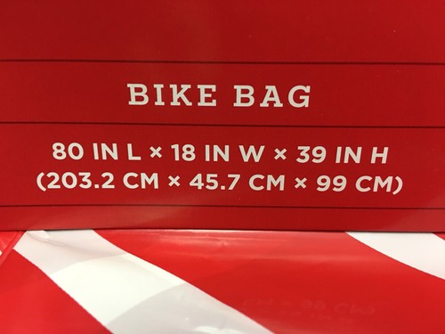 2 Large Bike Bicycle Gift Bags Red White Stripe 80