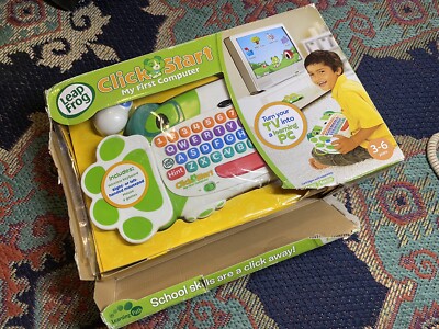 Leap Frog Click Start My First Computer w/Wireless Keyboard 3-6 Years Open Box